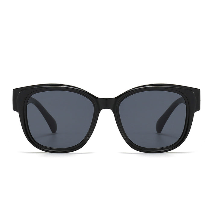 Wholesale Fashionable and avant-garde round frame sunglasses, sun protection and sunshade versatile sunglasses