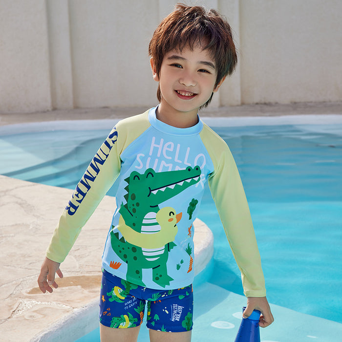 Wholesale Swimsuit split sun protection quick drying long sleeved swimsuit set