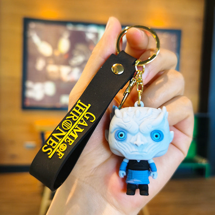 Wholesale Cartoon Silicone Doll Keychain JDC-KC-Tingm299