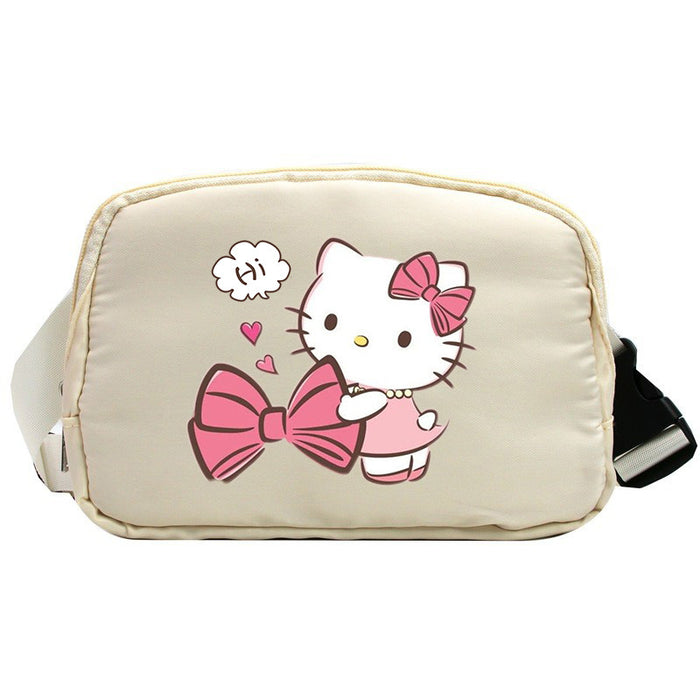 Wholesale Cat Cartoon Waterproof Sports Chest Bag  Versatile Crossbody Bag for Running with Phone Shoulder Bags