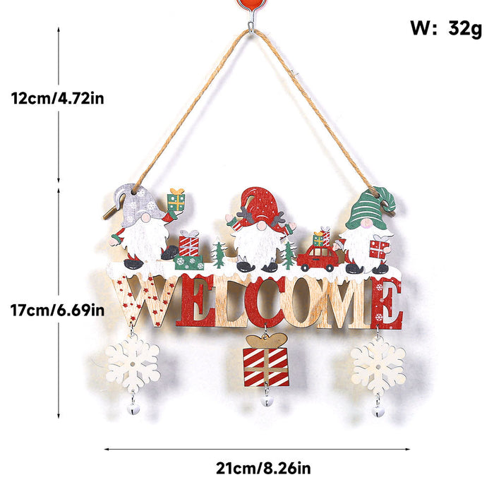 Wholesale Wooden crafts hanging signs for party Christmas decorations