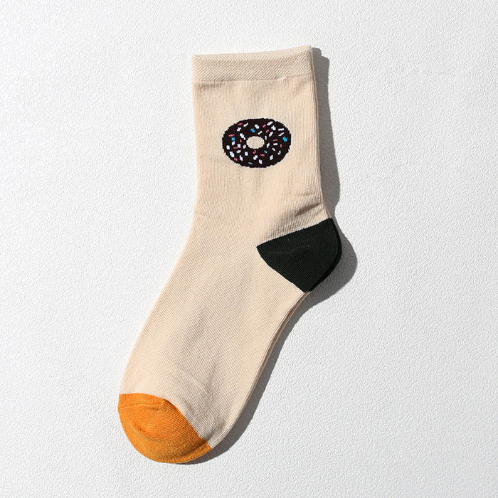 Wholesale Socks cotton tube new cartoon versatile cute cotton socks