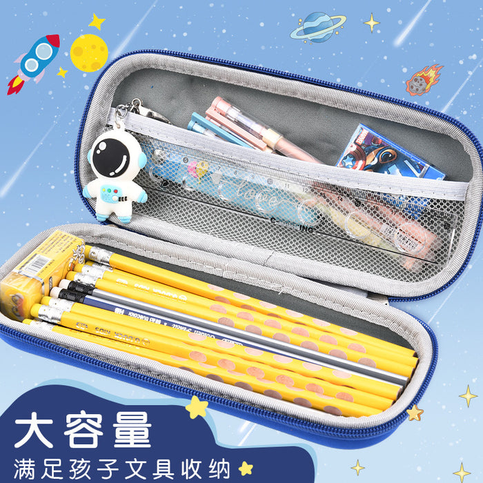 Wholesale 3D Children Cartoon Large Capacity Leather Pencil Case JDC-PC-QQBB003