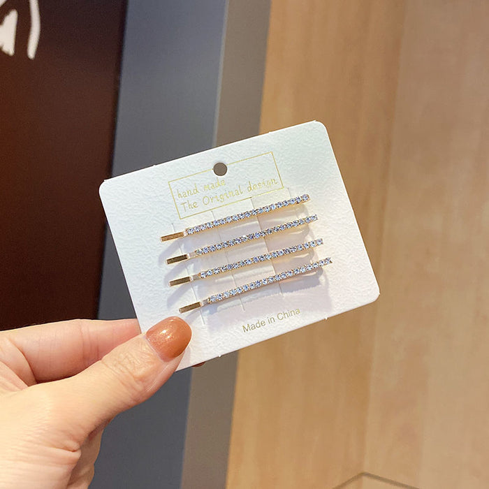 Wholesale hairpin clip flash Diamond side clip bangs girl hairpin