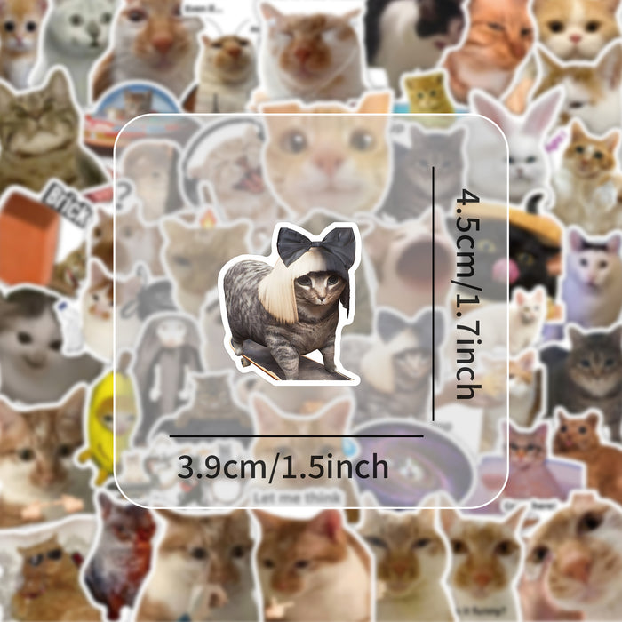 Wholesale 56 pieces cartoon cat terrier collection stickers