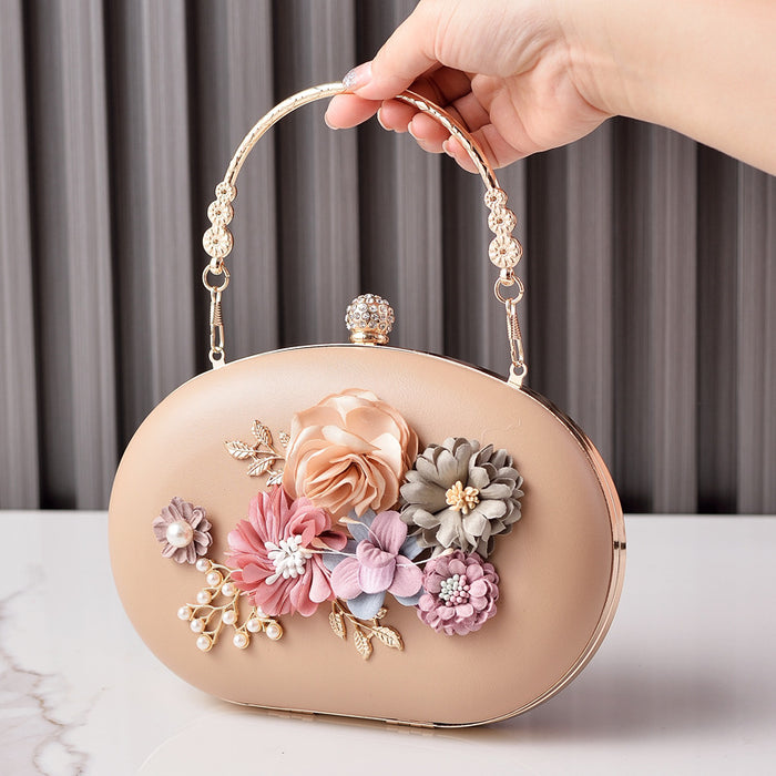 Wholesale Floral Retro Pu Handbag Modern Fashion Accessory for Party and Bridal Gift