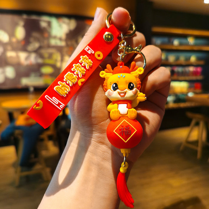 Wholesale Rubber Cartoon Doll Keychain JDC-KC-Tingm192