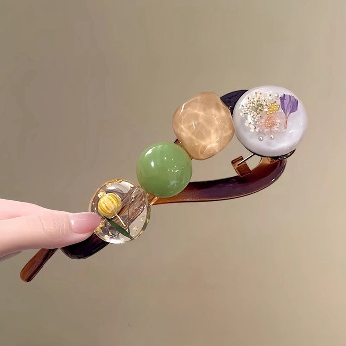 Wholesale Elegant and minimalist twist clip with a high-end feel, with a back of the head temperament and a hair clip headband