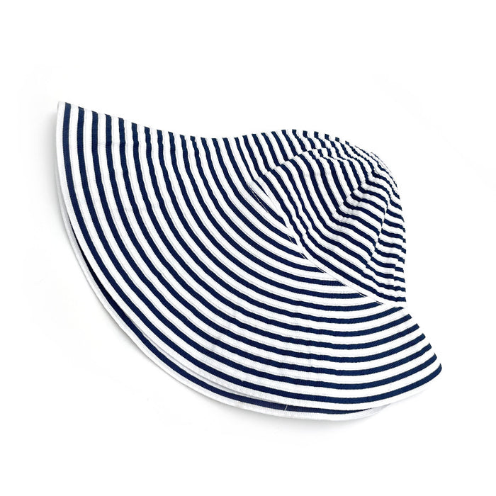 Wholesale Striped fisherman hat women summer sun hat retro fashion sun protection bucket hat