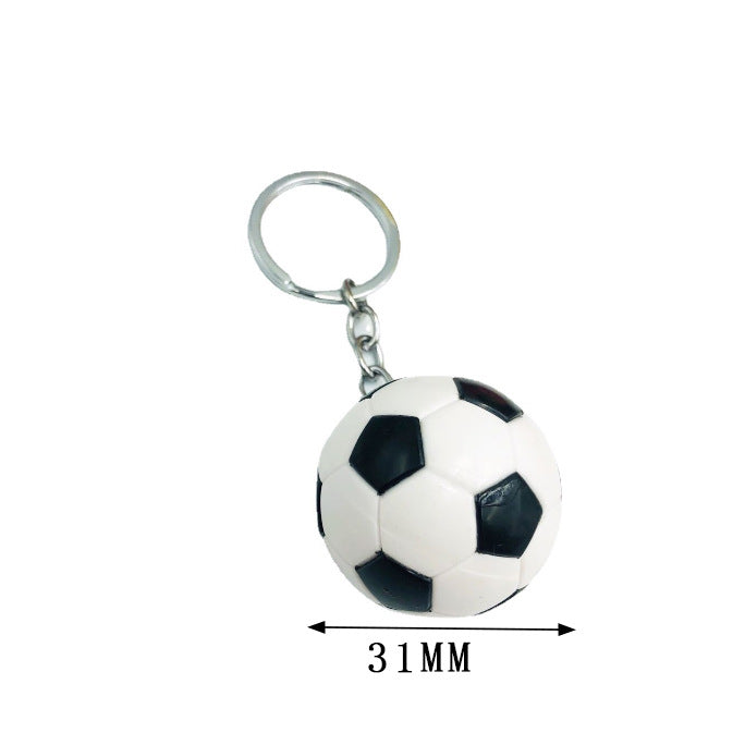 Wholesale mini basketball Football key chain simulation sporting goods