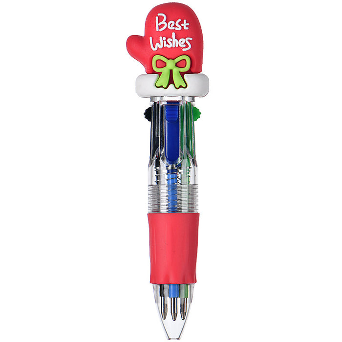 Wholesale Four-color ballpoint pen cute cartoon multi-color pen