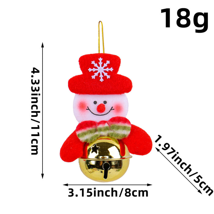 Wholesale Christmas Decorations Christmas Tree Pendants Old Man Doll Holding Bells Christmas Decorations Small Gifts