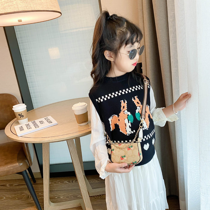 Wholesale Fashionable Western style crossbody bag chain bucket bag