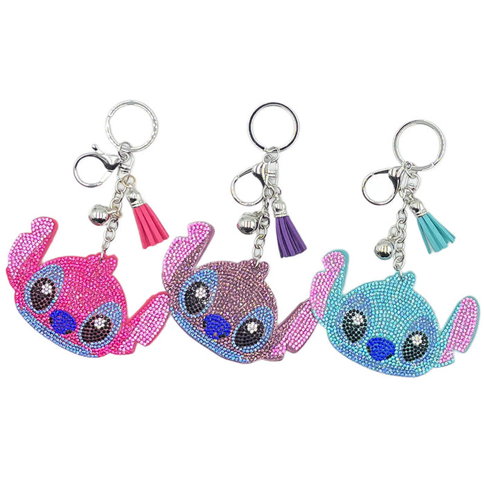 Wholesale Cartoon Character Rhinestone Keychain