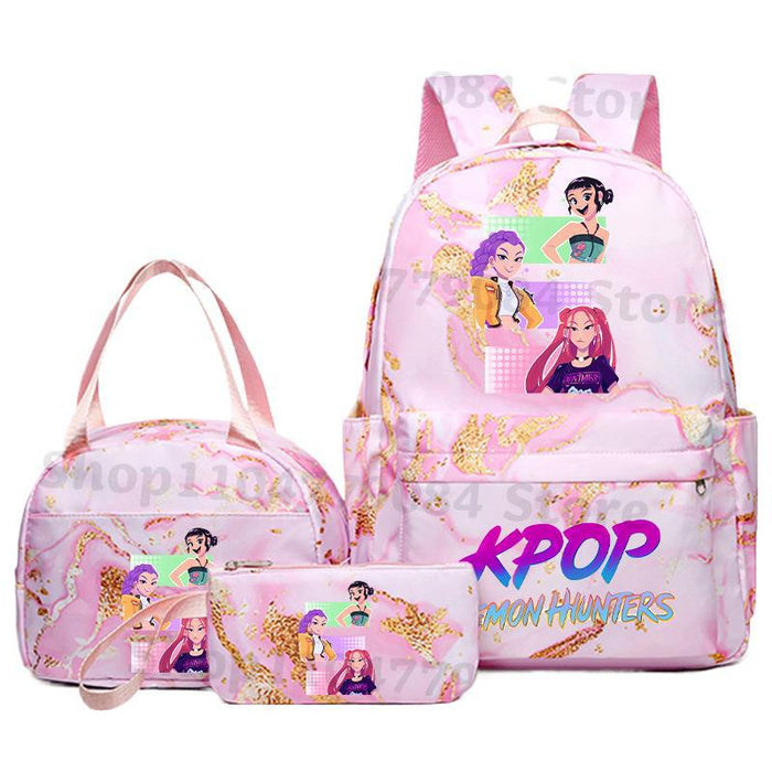Wholesale KPOP Backpack,  Lunch Bag,  Pencil Case Set,  Student Anime Fashion School Bag,  Pencil Box,  Bento