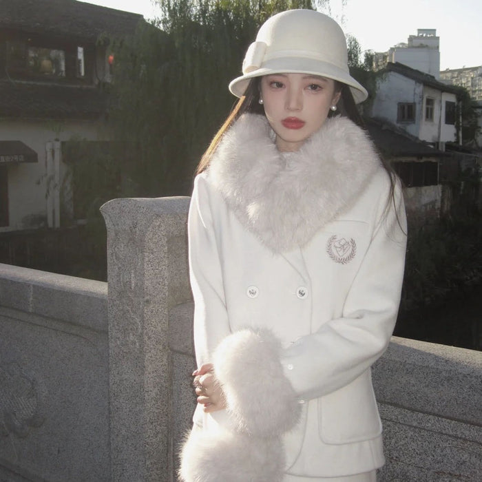 Wholesale Wool fisherman hat, autumn and winter retro top hat, socialite style basin hat