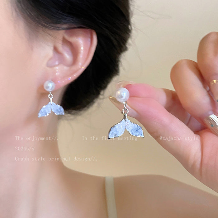 Wholesale Titanium steel pearl necklace set, light luxury, niche, high-end accessories, collarbone chain