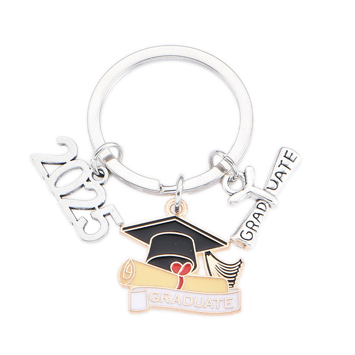 Wholesale Foreign trade bachelor cap book cap key chain graduation pendant