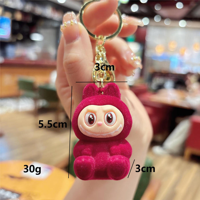 Wholesale Cute Plush Sheep Keychain Bag Small Pendant Plush Cute Grain Car Hanging Decoration Grab Machine Small Accessories