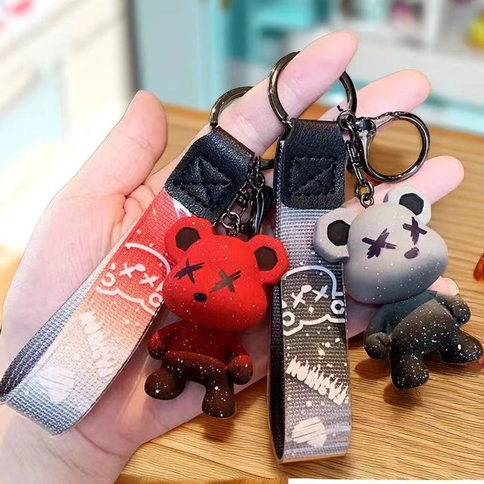 Wholesale Keychain Doll Pendant PVC Cute Cartoon Couple Bag Pendant Chain