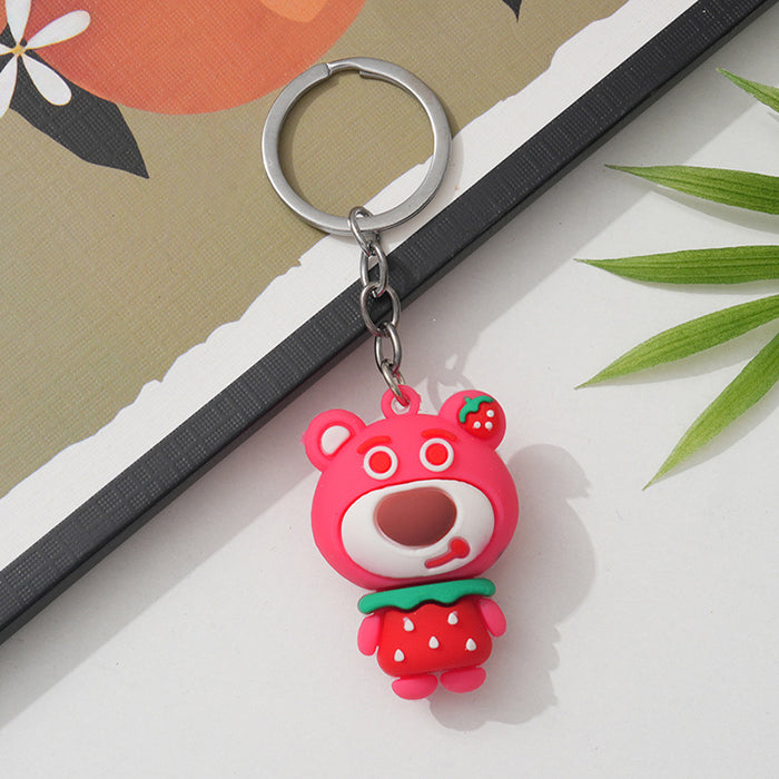 Wholesale Creative keychain pendant, cute animal figurine, car keychain