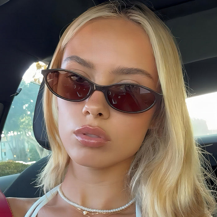 Wholesale Retro oval small frame sunglasses for women's outdoor fashion wear, sunglasses for men's personality