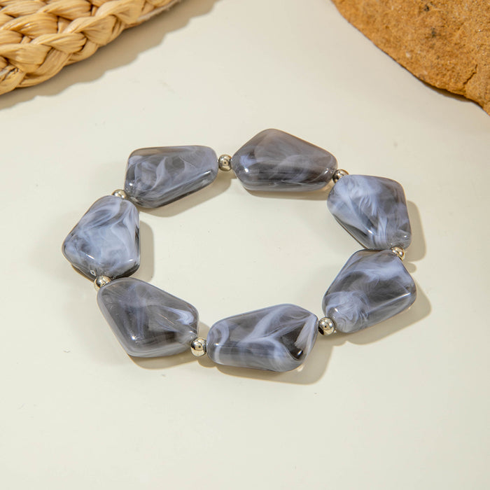 Wholesale Bohemian Irregular Acrylic Colorful Bracelet for Anniversary Fashion Accessory MOQ≥2