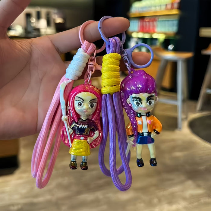 Wholesale KPOP Cartoon Anime Electroplated Keychain Pendant