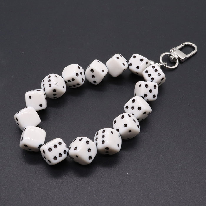 Wholesale Simple Alloy Door Buckle Black 8 Lanyard ins Mobile Phone Chain Keychain Pendant Bag Lanyard Accessories