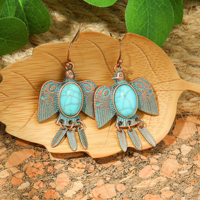 Wholesale Bohemian Geometric Tassel Earrings Set - Zinc Alloy Electroplated Boutique Resale Jewelry