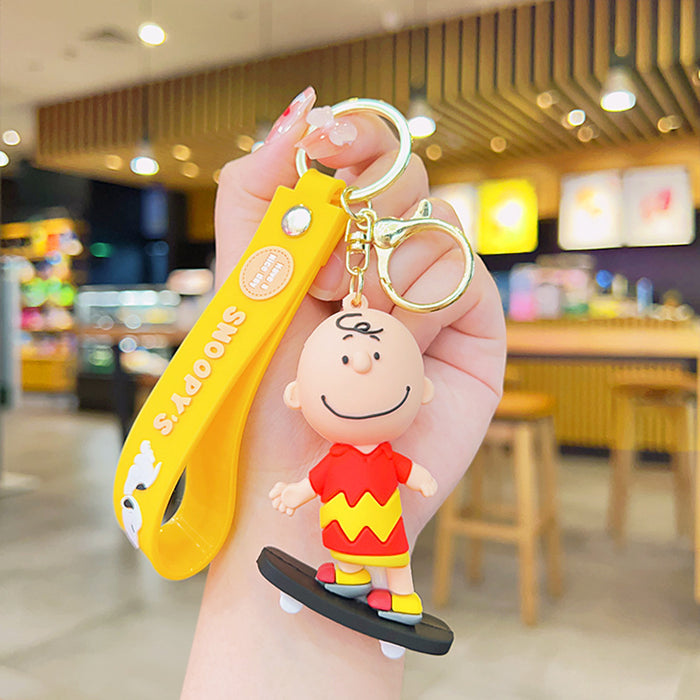 Wholesale Skateboard Key Chain Cartoon Doll School Bag Pendant Cute Pendant Small Gift