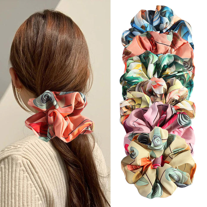 Wholesale Hair Accessories Batch Hair Rings Printed Holiday Style Hair Rings