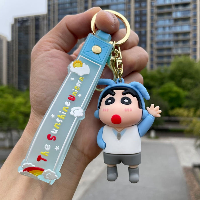 Wholesale Keychain cartoon exquisite cute backpack pendant key car keychain ring
