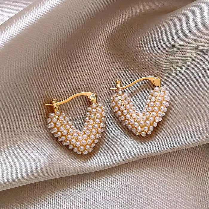 Wholesale Personalized Xiaomi Bead Love Ear Buckle Light Luxury Luxury Luxury Fashion Niche Design Earrings