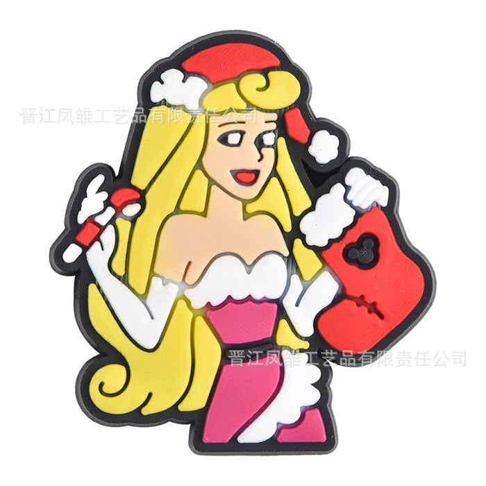 Wholesale 50pcs Christmas Shoes Charms  soft rubber shoes accessories decoration