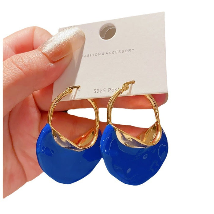 Wholesale High end retro exaggerated irregular earrings with large earrings and earrings