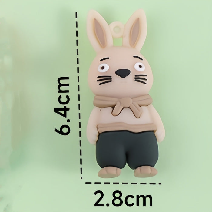 Wholesale Soft Rubber Doll Car Pendant Keychain