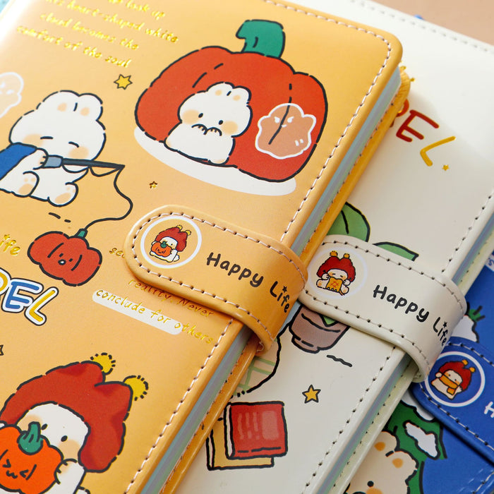 Wholesale Creative Trendy PU Leather Journal Notebook with Magnetic Closure Boutique Pocket Notepad MOQ≥2