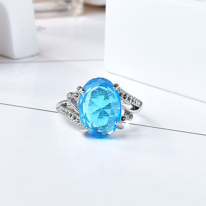 Wholesale New Open End Ring with High Grade Imitation of Ruby Ring