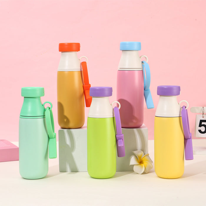 Wholesale Portable stainless steel thermos cup with straws in various bright colors