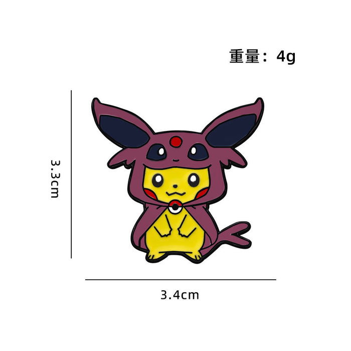 Wholesale Environmentally friendly zinc alloy brooch with oil drop imitation enamel cute schoolbag decoration badge