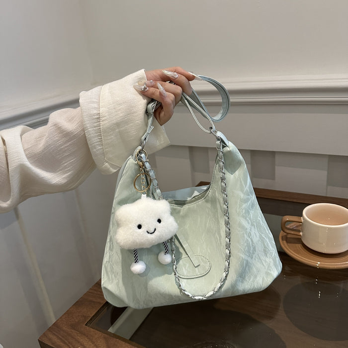 Wholesale Fashion shoulder bag, crossbody bag, simple and casual soft surface, large capacity commuting bag