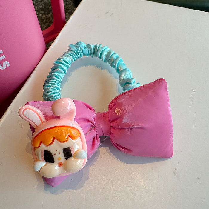 Wholesale Cartoon cute big bow hair ring multi-color hair ring high-end hair rope