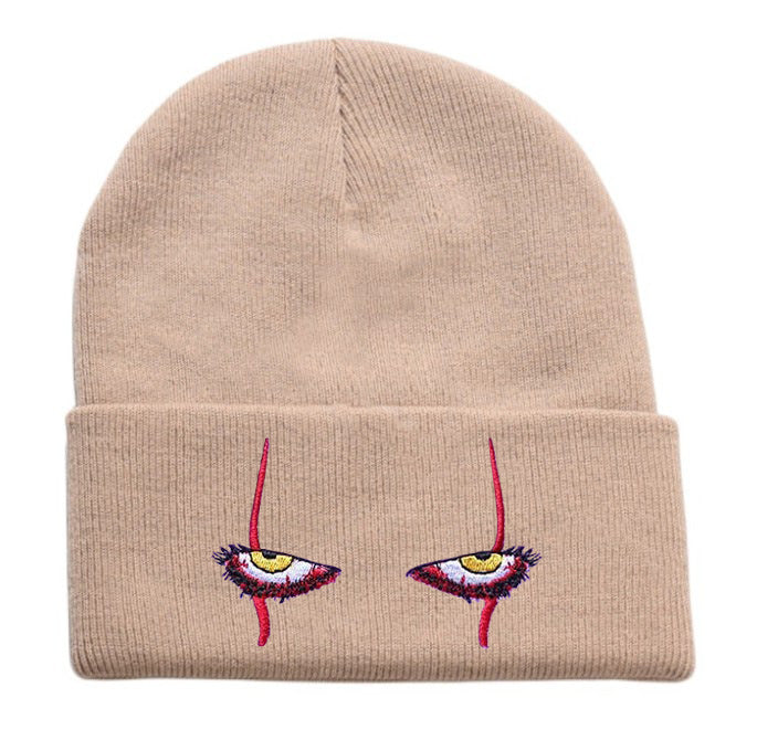 Wholesale Eye Embroidery Knitted Beanie JDC-FH-Shengn014