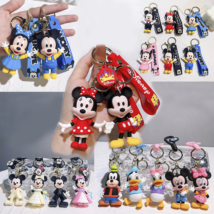 Wholesale Cute Cartoon Silicone Keychain Bag Ornaments JDC-KC-QiWei041