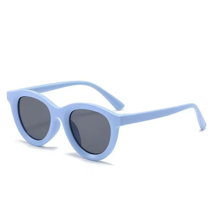 Wholesale Matte children's sunglasses are fashionable, retro, versatile, sunshade and sunscreen