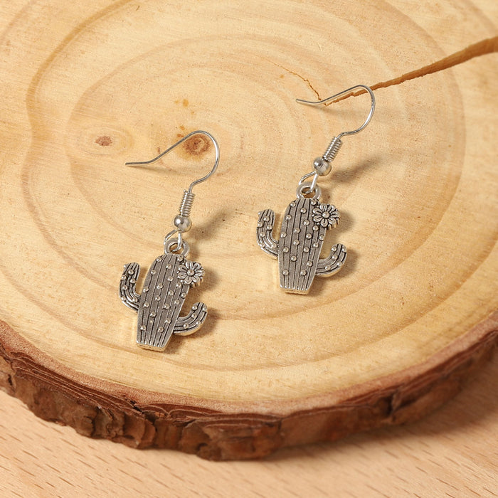 Wholesale western Denim style creative niche design ear hook eardrop retro trend