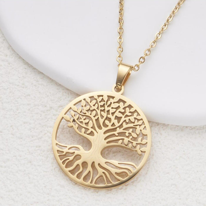 Wholesale New hollow stainless steel versatile necklace and titanium steel pendant accessory