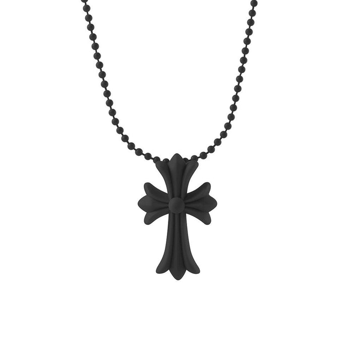 Wholesale Punk hip-hop limited edition colorful cross versatile women's necklace