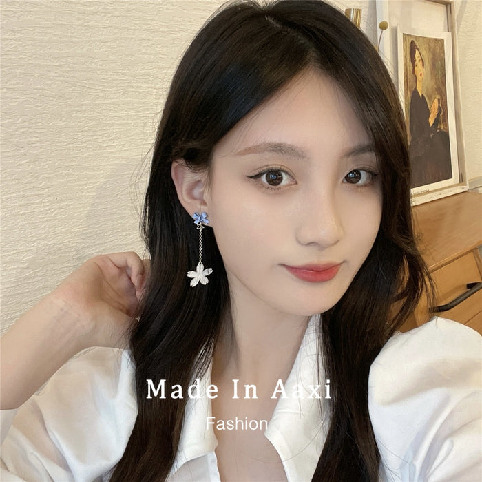 Wholesale  cute cat earrings ear pin female  pearl earrings ear clip without pierced ears